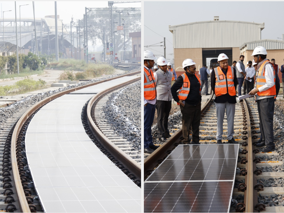 India's First 'Solar on Track' System